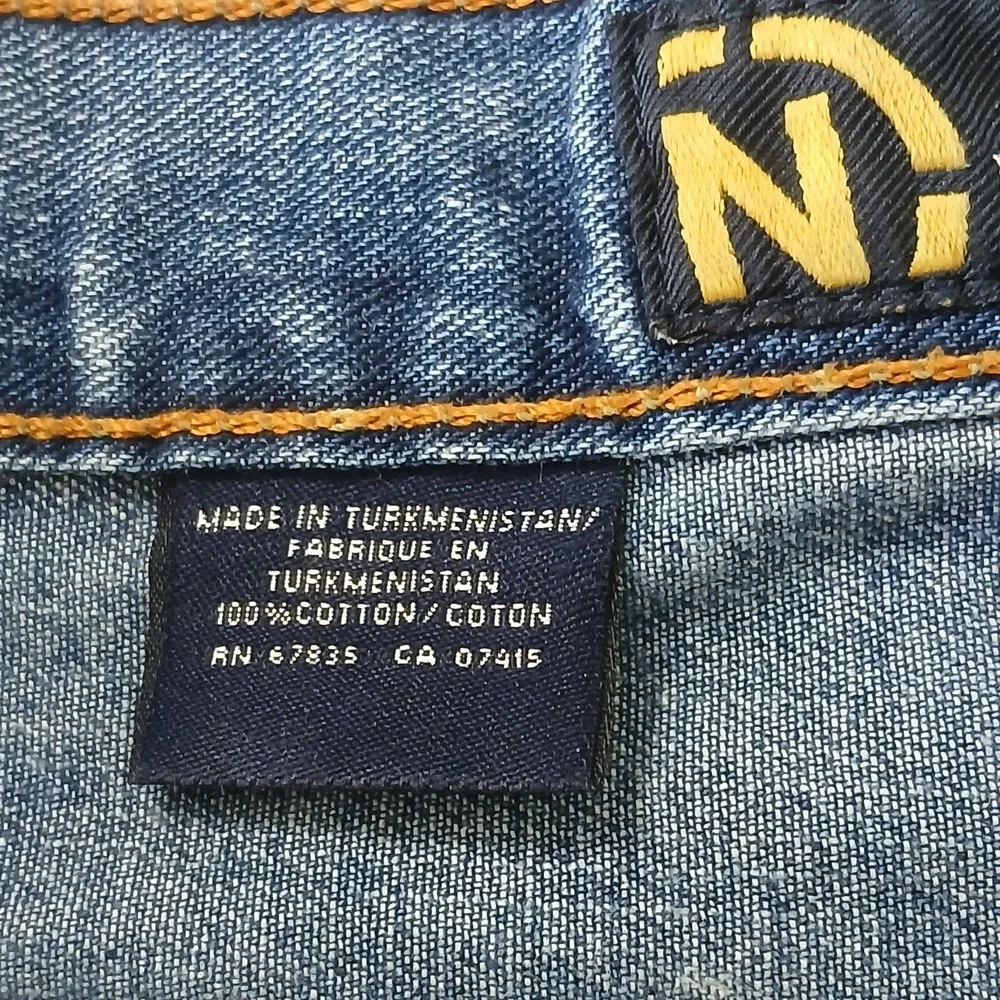 Nautica Jean Company Men Jeans Sz 36x32 Relaxed Fit Baggy Wide Leg MediumWash...